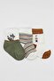 3-Piece Combed Cotton Socks 10109 Nil - 2