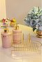 Set of 2 Liquid Soap Dispensers with Gold Color Detail, Sponge Holder and Stand - 8