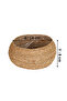 Natural Weave Flower Pot, Waterproof Inner Coating, Home/Office Decoration Basket - 2