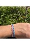 Aquamarine, Pink Quartz, Hematite 2-Piece Couple Bracelet - Design Macrame Bracelet 4mm Adjustable - 5