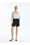 Striped Long Sleeve Oversize Satin Women's Shirt - 2
