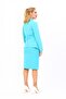 American Collar Classic Jacket & Plain Tight Skirt-Turquoise - 1029540 - 4