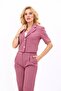 Men's Collared Short Jacket-Rose - 1053100 - 5