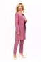 Zero Collar Plain Long Jacket & Skinny Leg Pants-Rose - 1005510 - 4