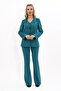 Men's Collared Vest Jacket & Spanish-Cut Trousers - Petrol - 1076530 - 5