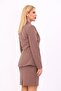 Men's Collar-Front Pleated Jacket - Brown - 1027100 - 3