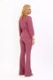 Zero Collar Plain Short Jacket & Spanish Flare Trousers-Rose - 1015530 - 3