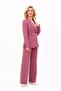 Men's Classic Jacket with Lapel Pockets & Wide Leg Pants - Rose - 1062520 - 4