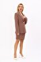 Men's Lapel Single Button Classic Jacket & Slit Straight Slim Skirt - Brown - 1025502 - 3