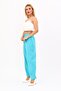 Pleated Leg Trousers-Turquoise - 2