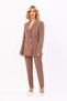 Men's Lapel Collar Blazer Jacket & Slim Fit Trousers - Brown - 1034510 - 5