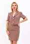 Men's Collared Short Jacket - Brown - 1053100 - 2