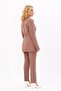 Men's Lapel Collar Blazer Jacket & Slim Fit Trousers - Brown - 1034510 - 4