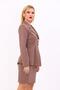 Men's Collar-Front Pleated Jacket - Brown - 1027100 - 4