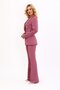 Men's Lapel Cross-Collar Jacket & Spanish-Cut Trousers - Rose - 1047530 - 5