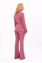 Men's Collared Button Detailed Jacket & Spanish-Cuff Trousers-Rose - 1065530 - 3