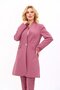 Self-Standing Collar Single Button Long Jacket-Rose - 1074100 - 5