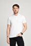 Mercerized Fabric Knitwear Polo Collar T-Shirt, White (Eze Ts Polo 00)