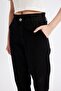 Paperbag Gabardine Trousers High Waist with Pockets Basic Straight Standard Leg S2790Az24Wn - 6