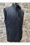 Men's Smoked Gray Stand Collar Cashmere Vest - 6