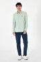 Men's Aqua Green Knitted Shirt 50300402 -Vr048 - 4