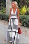 Black Goose Neck Tie Dress Mg2378 - 3