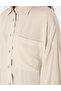 Cream Oversize Long Sleeve Shirt 50311567 -Vr071 - 7