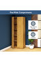 2 Door Full Height Cabinet, Modern Storage Solution With 4 Shelves - 4