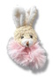Pink Color Rabbit Plush Bagel Buckle - 2