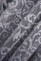 Classic Shawl Pattern Gray Smoke Color Pattern Design 2 Layers Pleated Tulle Curtain - 5