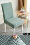 Chair Cover, Chair Cover, Elastic, Lycra, Washable 1 Piece Mint Color Chair Cover