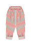 Carrot Trousers Red Striped Linen - 3
