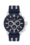 Jls0405803 Navy Blue & Silver Steel Men's Wristwatch
