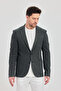 Savue Men's Black Cotton Blended Stretching Fabric Slim Fit Blazer Jacket with Bag Pocket - 5