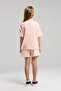 Us Polo Assn. Girl's Floral Printed Light Pink Shorts Set - 4