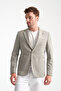 Abrines Men's Green Half Lined Bag Pocket Cotton Blended Lycra Flexible Fabric Blazer Jacket - 3