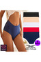 5-Piece Laser Cut Extra High Waist No Trace Extra Soft Seamless Bato Panties - 3
