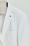 Baselnaa Men's White Battal Large Size Slim-Fit Lined Button Basic Blazer Jacket - 3