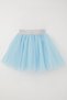 Girl's Tutu Skirt with Glitter Waist and Latex 5-10 Years, Light Blue - 5