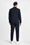 Venus Men's Navy Blue 4 Seasons Comfortable Fabric Slim Fit Half Lined Sports Blazer Jacket - 7