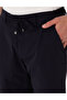 Navy Blue Slim Fit Elastic Waist Lace up Woven Shorts 50305901-Vr033 - 5