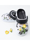 SAPS Duck Applique Back Strap Closure Clogs - Multicolor - 2
