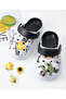 SAPS Duck Applique Back Strap Closure Clogs - Multicolor - 4