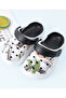 SAPS Duck Applique Back Strap Closure Clogs - Multicolor - 8
