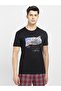 Crew Neck Graphic Thirts US81-0103-Black Print