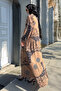 Women's Ethnic Pattern Viscose Fabric Patterned Dress - 4