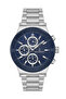 Jls0332203 Navy Blue & Rose Steel Men's Wristwatch