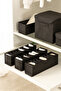 Set of 3 10 Compartments Black Cabinet Drawer Accordion Folding Socks Laundry Organizer Organizer