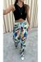 Bebe Plus Loose Patterned Trousers with Elastic Waist - 3