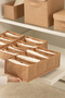 7 Compartment Beige Cabinet Drawer Accordion Folding Socks Clothing Laundry Organizer Organizer - 6